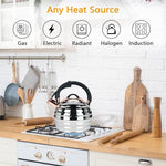 Load image into Gallery viewer, Tea Kettle for Stove Top Whistling Teapot, 3.2Q Tea Pot Stainless Steel Teakettle with Heat Proof Ergonomic Handle