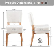 Howtek Modern Dining Chairs Set of 2 with 6.3