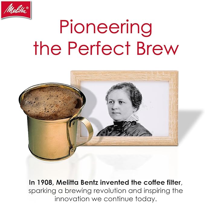 Melitta Cone Coffee Filters, Natural Brown, No. 2, 100-Count Filters (Pack of 6)