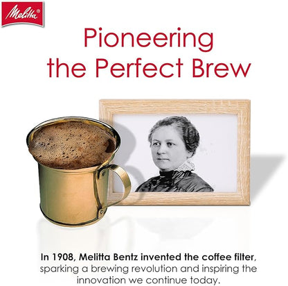 Melitta Cone Coffee Filters, Natural Brown, No. 2, 100-Count Filters (Pack of 6)