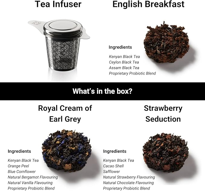 iLOLA The Beginning | Tea Disc Set | Oprah’s Favorite Things 2022 | Organic Loose Leaf Probiotic Tea | Stainless Steel Infuser | Gift Box Set (Gift Box Set 3)