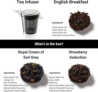 iLOLA The Beginning | Tea Disc Set | Oprah’s Favorite Things 2022 | Organic Loose Leaf Probiotic Tea | Stainless Steel Infuser | Gift Box Set (Gift Box Set 3)