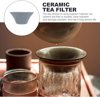 Ceramic Coffee Filters Paperless Reusable Infuser Tea Filter Japanese Ceramic Coffee Dripper Retro Coffee Maker