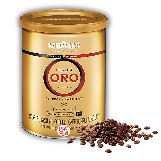 Lavazza Qualita Oro Ground Coffee, 8.8 Ounce (Pack of 1) - Packaging May Vary