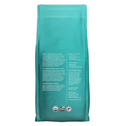 Purity Coffee FLOW Medium Roast Organic Coffee - USDA Certified Organic Specialty Grade Arabica Whole Bean Coffee - Third Party Tested for Mold, Mycotoxins and Pesticides - 5 lb Bag