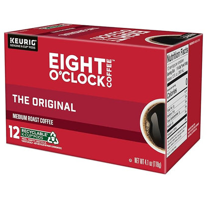 Eight O'Clock Coffee The Original, Keurig Single Serve K-Cup Pods, Medium Roast, 72 Count (6 Packs of 12)
