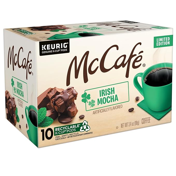 McCafe Irish Mocha Coffee, Single-Serve Keurig K-Cup Pods, 60 Count