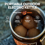 Load image into Gallery viewer, Electric French Press Coffee Maker, 120V Boil Water &amp; Press Coffee 2-in-1, Portable Design for Travel, Camping, 6 Minute Brew Ready