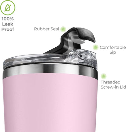 SIPX™ Triple-Insulated Tumblers - 16oz. Premium Modern Tumbler With Lid, insulated Cup Keeps Hot For 6 Hours, Stainless Steel Tumbler Made Of Sustainable Material, Coffee Travel Mug For Home & Office