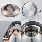 Load image into Gallery viewer, Tea Kettle -2.2 Quart Tea Kettles Stovetop Whistling Teapot Stainless Steel Tea Pots for Stove Top Whistle Tea Pot