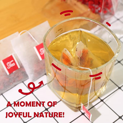 TEARELAE - Five Flavors Goji Berry Tea Bags - 6g x 36 Count - Traditional Herbal Tea Combination For Men - Non-GMO - Caffeine-free - Restore Passion & Digestion Support