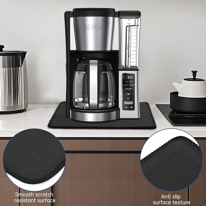 Sliding Pad for Ninja Drip Coffee Maker (13.77"×9.8")- Smooth Glide with Anti-Slip Base - Perfect Accessories Fit for Ninja 12 Cup Programmable Coffee Maker