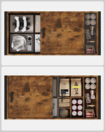 Load image into Gallery viewer, Coffee Table, 40" Center Table with Storage Shelf, Rectangle Coffee Table, for Living Room, Toolless, Easy Assembly, Simple Style, Rustic Brown (Colonial)