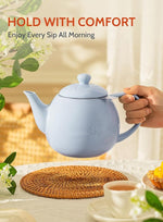 Load image into Gallery viewer, Sweese Teapot, Porcelain Tea Pot with Stainless Steel Infuser, Blooming &amp; Loose Leaf Teapot - 27ounce, Lilac