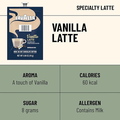 Lavazza Vanilla Latte Flavia Freshpacks, Case of 72