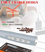 Load image into Gallery viewer, YUSWKO Rechargeable Milk Frother for Coffee, Handheld Drink Mixer with 3 Heads 3 Speeds, Ideal Electric Stirrers for Travel