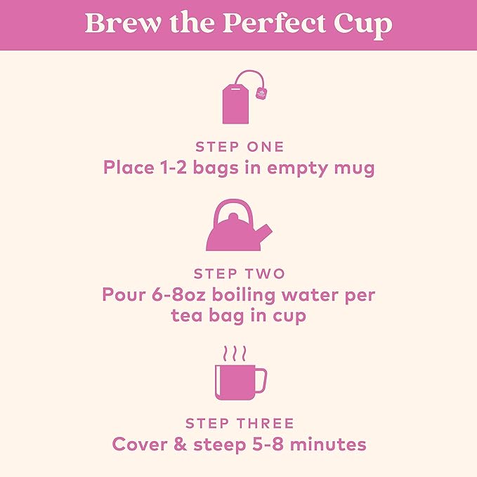 ORGANIC INDIA Tulsi Sweet Rose Herbal Tea - Holy Basil Leaf, African Basil, Chamomile, Lemon Myrtle, Stress Relieving, Caffeine Free - 18 Bags, 3 Pack