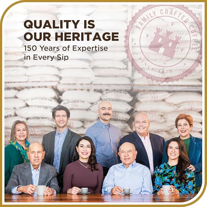 Don Francisco's Premium Hawaiian Hazelnut Medium Roast Ground Coffee - 100% Arabica Beans, Perfect for Drip, Pour Over, and French Press - Carefully Sourced, Family-Crafted Since 1870 (20 oz Bag)