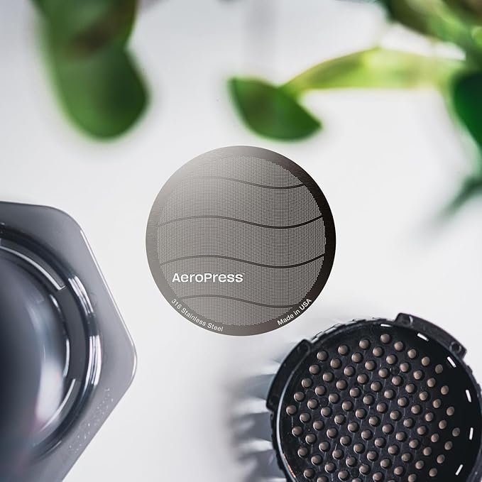 AeroPress Stainless Steel Reusable Filter - Metal Coffee Filter for AeroPress Standard Coffee Makers, 1 Pack, 1 Filter
