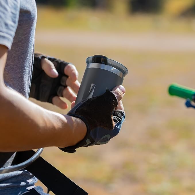 WACACO Octaroma Classico Vacuum Insulated Coffee Mug, Double-wall Stainless Steel Travel Tumbler With Drinking Lid, 6 fl oz (180ml), Dim Grey