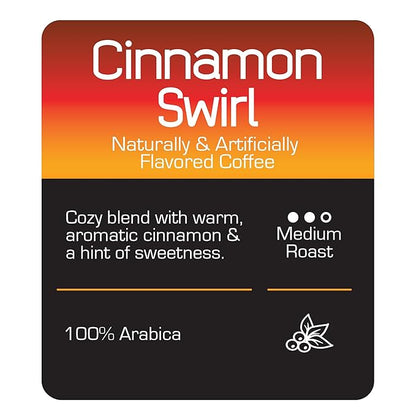 Roast Ridge Single Serve Coffee Pods for Keurig K Cup Brewers, Cinnamon Swirl, Medium Roast, 100 Count