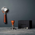 Load image into Gallery viewer, 51mm Tamper Tool Espresso V2 Rosewood Spring Loaded 30LB Calibrated Coffee Tamper Compatible With Delonghi, Casabrews, Smeg and more Espresso Machine Accessories