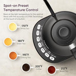 Load image into Gallery viewer, COSORI Electric Gooseneck Kettle with 5 Temperature Control Presets, Pour Over Kettle for Coffee &amp; Tea, Hot Water Boiler, 100% Stainless Steel Inner Lid &amp; Bottom, 1200W/0.8L