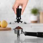 Load image into Gallery viewer, 51mm Espresso Hand Tamper, MATOW Dual Calibrated Spring Loaded Coffee Tamper with Stainless Steel Flat Base, Pro-barista 30lbs Espresso Tamper with Anodized Aluminum Handle