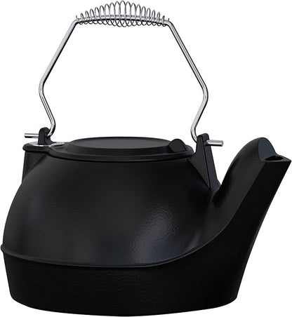 Fire Beauty Humidifying Iron Kettle，Stove Humidifier，Wood Stove Kettle，Cast Iron，Chrome handle