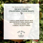 Load image into Gallery viewer, The Bean Organic Coffee Company Water Processed DECAF IL Chicco (Traditional Italian Roast), Dark Roast, Whole Bean Coffee, 16-Ounce Bags (Pack of 2)