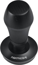 Load image into Gallery viewer, Normcore 58.5mm Espresso Coffee Tamper V4 - Spring Loaded Tamper With Titanium PVD Coating Ripple Base -15lb / 25lb / 30lbs Replacement Springs, Genuine Black Oak Wood Handle