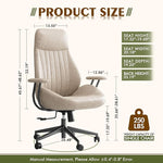 Load image into Gallery viewer, High Back Office Chair,Modern Swivel Office Chair,Brown Suede Fabric Gaming Chair,Height Adjustable Home Office Desk Chair with Lumbar Support