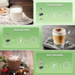 Load image into Gallery viewer, Maestri House Milk Frother, Variable Temp and Froth Thickness DualFro 600 Milk Frother Steamer, 21OZ Smart Touch Control Milk Warmer, Dishwasher Safe, Memory Function for Latte&amp;Hot Chocolate (Black)