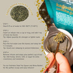 Load image into Gallery viewer, Japanese Sencha Green Tea, Organic Loose Leaf Sencha Tea – Antioxidant &amp; Detox Support – Refreshing Hot or Iced Green Tea – 8 oz Resealable Bag (Makes 100 Cups) – The Elegant Elephant