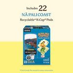 Load image into Gallery viewer, Kauai Coffee K-Cup Pods for Keurig Brewers – Arabica Coffee, 10% Hawaiian – Dark Roast, Nutty with Sweet Chocolate Overtones – Na Pali Coast, 1 Pack of 22 Single Serve K-Cups