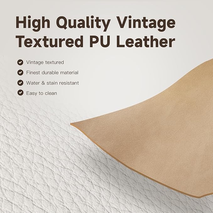 Chromcraft Caster Swivel Tilt Dining Chairs, PU Leather Chairs with Soft Wheels, Ultra Comfy Sturdy Kitchen Chairs, Rolling Chair on Wheels for Home (Ivanhoe NPL Nude)