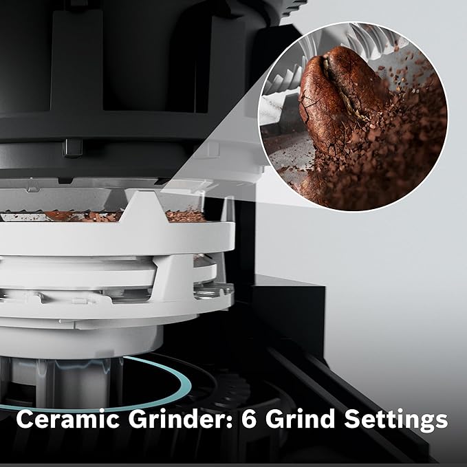 Bosch 800 Series Fully Automatic Espresso and Coffee Machine – 36 Drinks with Coffee World, Cold Brew, Double Cup, Milk Hose, Glass Milk Container, in Metallic Silver TPU60501