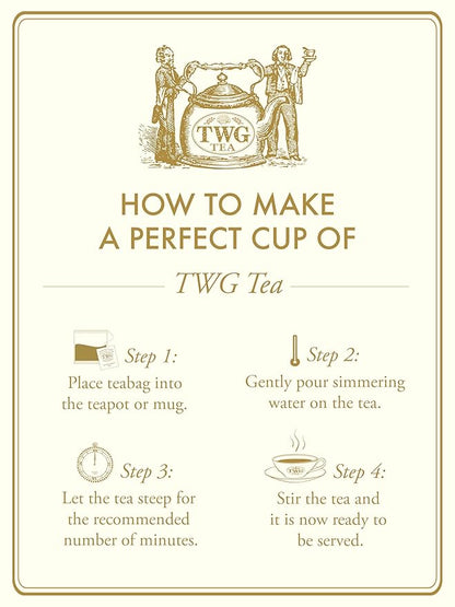 TWG Tea | Vanilla Bourbon Tea | Rooibos Tea | Vanilla | 15 Hand Sewn Cotton Tea Bags | Gift Set