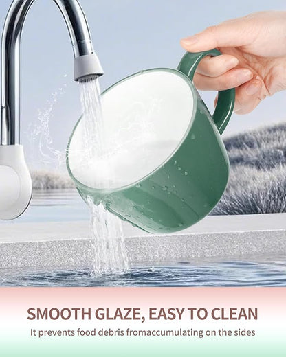 Ceramic Mugs 18oz,Large Ceramic Coffee for Men, Women, Dad, Mom, Modern Coffee Mugs With Handle For Cereal,Juice,Soup,Tea. (1Pack, blue)