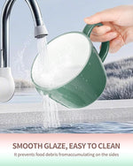 Load image into Gallery viewer, Ceramic Mugs 18oz,Large Ceramic Coffee for Men, Women, Dad, Mom, Modern Coffee Mugs With Handle For Cereal,Juice,Soup,Tea. (1Pack, lightgreen)