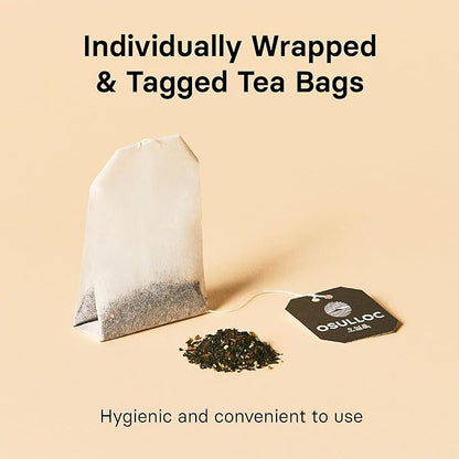 OSULLOC Vanilla Honey Black Tea (20 count, 1.05 oz), Black tea filled with Sweet Flavor of French Vanilla and Honey, Premium Blended Tea bags from Jeju Island