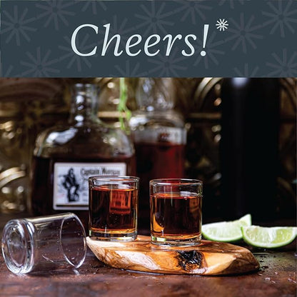 Vikko 2.75 Ounce Shot Glasses, Set of 6 Small Liquor and Spirit Glasses, Durable Tequila Bar Glasses For Alcohol and Espresso Shots, 6 Piece Shooter Glass Set