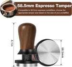 Load image into Gallery viewer, PUSEE 58.5mm Espresso Coffee Tamper - Premium Barista Coffee Tamper, Constant 30lb Calibrated Double Spring Stainless Steel Ground Espresso Tamper,Fits for All 58mm Portafilters,Espresso Accessories