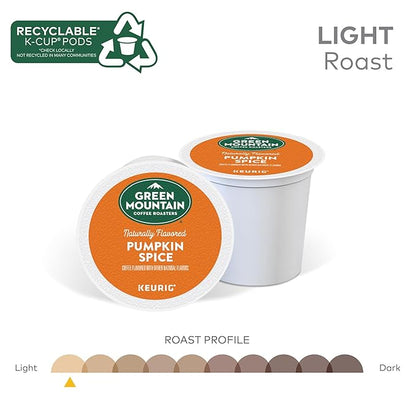 Green Mountain Coffee Roasters Pumpkin Spice Coffee, Keurig Single-Serve K-Cup Pods, Light Roast, 96 Count