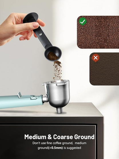 3.5Bar Espresso Machine with Milk Frother, 800W Compact Espresso and Cappuccino Machine with Preheating Function, 4 Cup Espresso Maker for Cappuccino or Latte, Gift for Coffee Lover