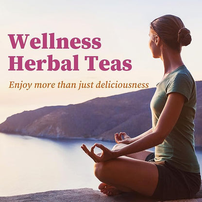 Fullchea - Red Clover Tea Bags, 50 Teabags - Pure Red Clover Herb - Non-GMO - Caffeine-Free - Rich in Antioxidants & Supports Wellness