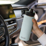 Load image into Gallery viewer, koodee Insulated Water Bottle, 18 oz Stainless Steel Double Wall Vacuum Wide Mouth Sport Bottle with Leakproof Spout Lid （Bby Blue）