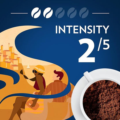 Lavazza Costiera Gran Aroma Ground Coffee 12oz Bag, Light Roast, Smooth and Aromatic Taste, Intensity 2/5, 100% Arabica, Ideal for Drip Brewers, (Pack of 1) - Package May Vary