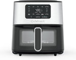 Load image into Gallery viewer, Cuisinart Air Fryer, 6-Quart Basket Large Fryer with 5 Cooking Functions to Roast, Bake, Broil, Air Fry and Keep Warm, 5 Airfryer Presets, Dishwasher-Safe Parts, AIR-200, Stainless Steel &amp; Black