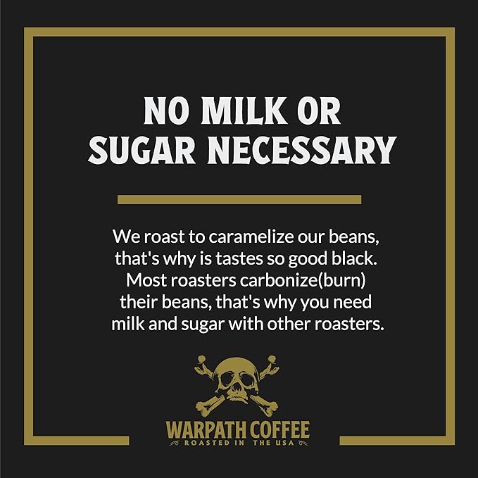 Warpath Coffee Ground Coffee Dark Roast, Mariner's Blend, High Caffeine, Extra Strong Roasted 100% Arabica Coffee Ground Beans, Rich Aroma, Full-Bodied Intense Cup, Created by Navy SEALs, 12oz